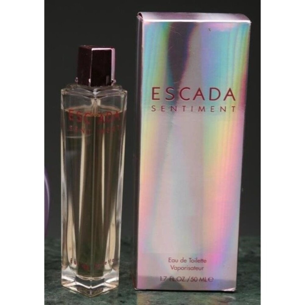 Escada Sentiment 2000 Edt 1.7 Oz Iris Amber Sandalwood Peach Tuberose Magnolia